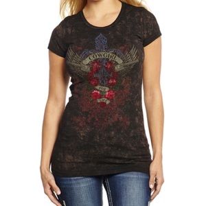 Cowgirl Up “Cowgirl for Life” Women’s T-Shirt Sz L